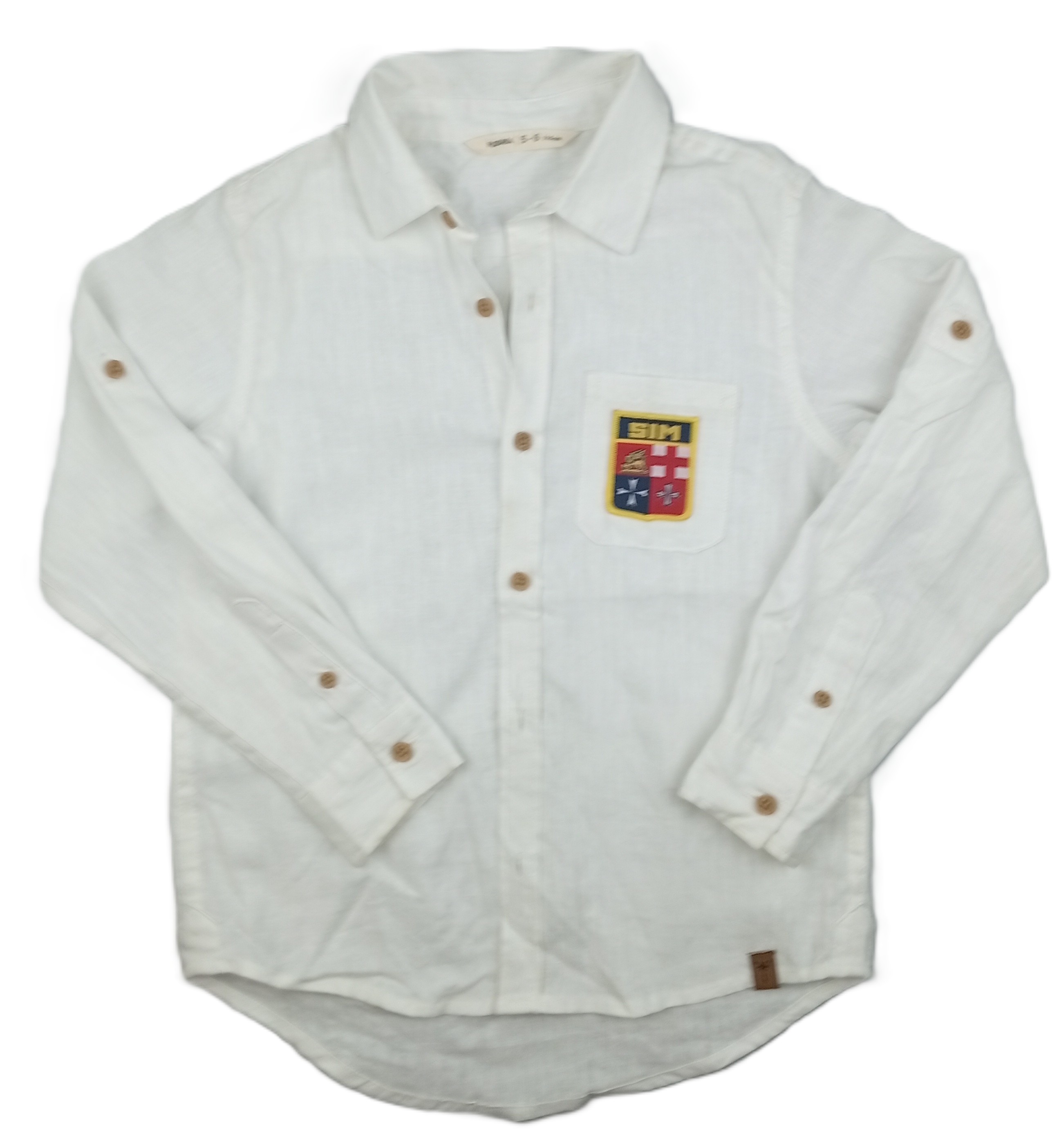 Camisa blanca con Logo de Scuola - talle 6